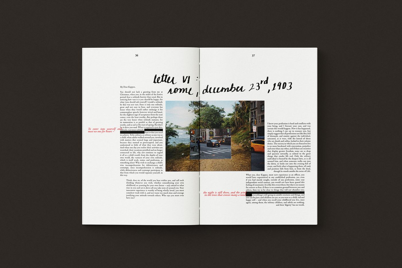 Letters to a Young Poet book design mockup twelve.