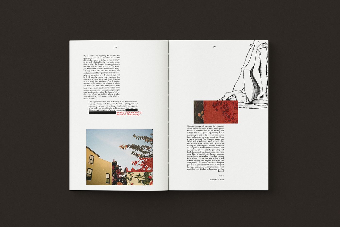 Letters to a Young Poet book design mockup sixteen.