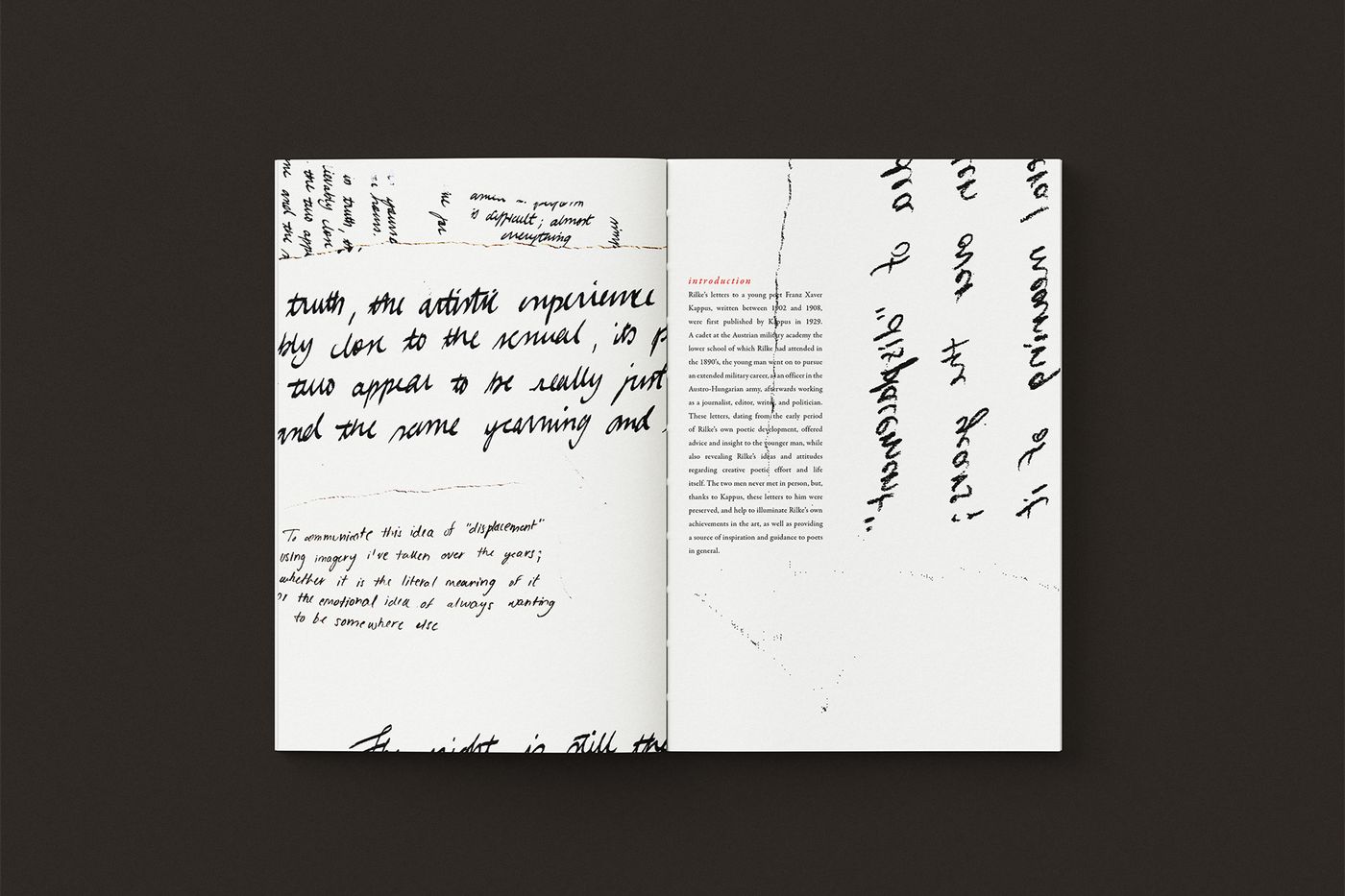 Letters to a Young Poet book design mockup two.