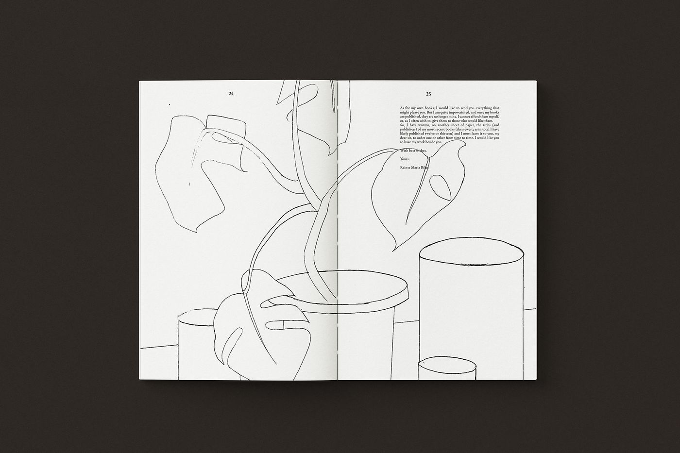 Letters to a Young Poet book design mockup nine.