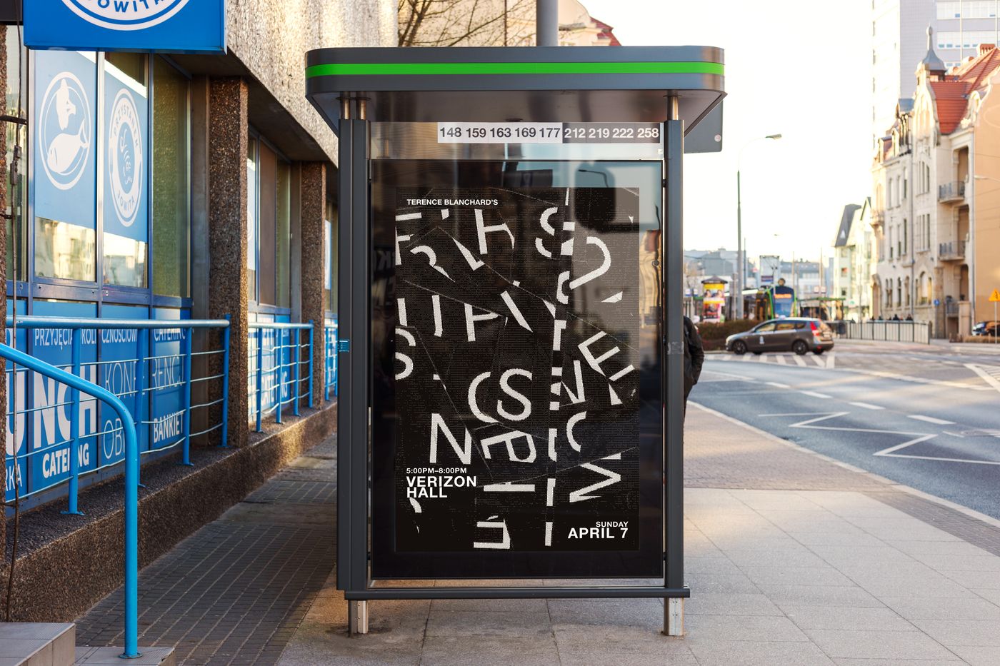 Ensemble Arts bus shelter mockup two.